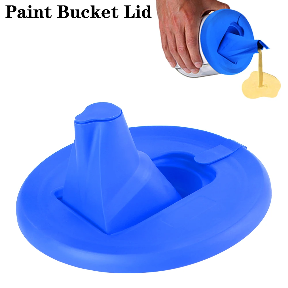 Sealed Retractable Spout Paint Can Lid with Ventilation Hole for Paint Storage with Collapsible Spout Paint Pouring Supplies