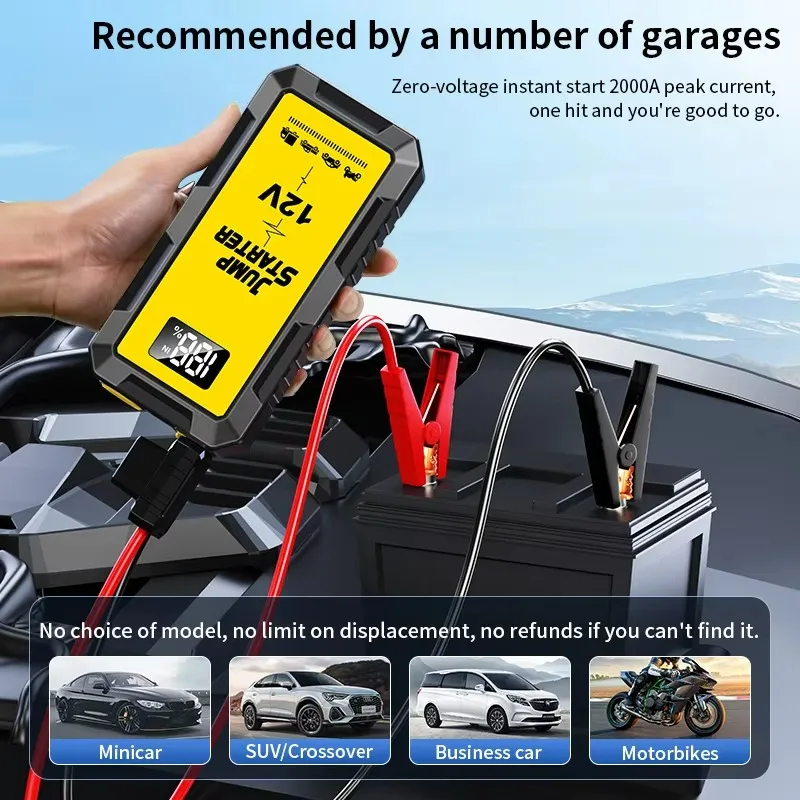 قوة البنك 4000A الانتقال كاتب شاحن محمول سيارة الداعم 12 فولت السيارات بدء جهاز بطارية السيارة في حالات الطوارئ كاتب #3