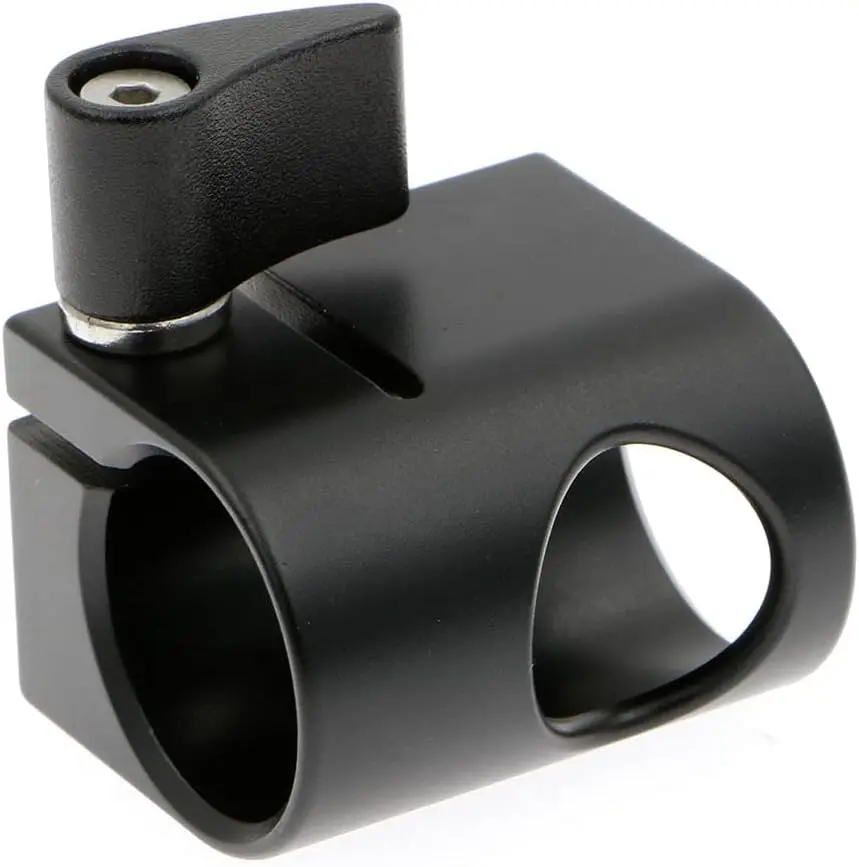 

Alvins 19mm Single Rod Clamp Camera Rod Mount with 3/8-16 Thread for ARRI | for RED| for Canon Camera
