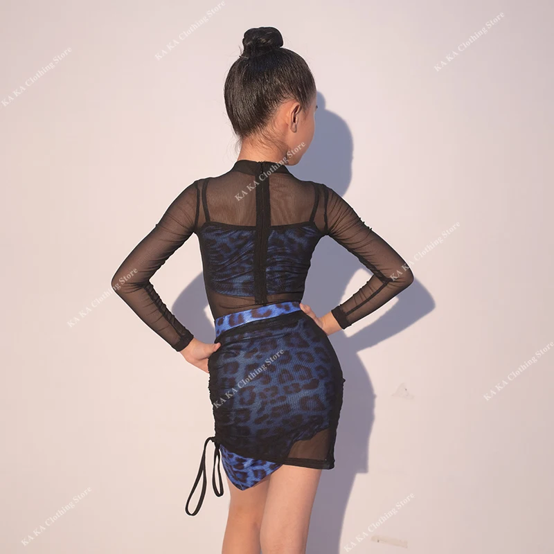 Standard Samba Rumba Tango Latin Dance Dress Girls Kids Cha Cha Salsa Dance Clothes Child Competition Ballroom Dance Dresses