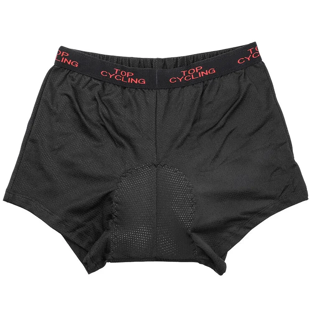 ملابس داخلية للرجال لركوب الدراجات، ملابس داخلية مبطنة بالجل الشبكي الناعم لركوب الدراجات، سراويل داخلية MTB، سراويل تحتية مبطنة بالإسفنج