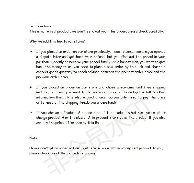 Not a real product. This link Just for refund the price difference to us. Thank you and best wishes for you!! image 2