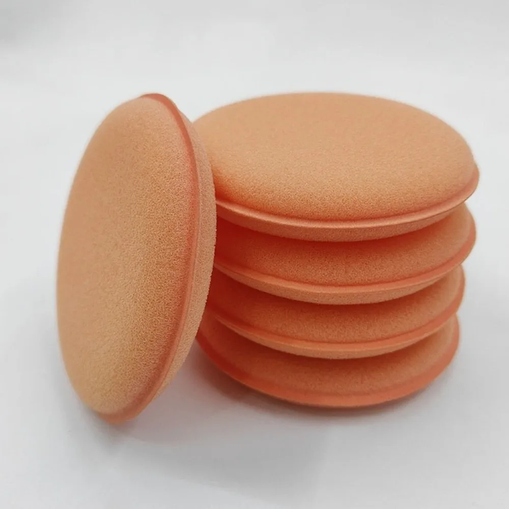 High Density Waxing Polish Sponges Reusable Scratch Free Foam Applicator Pads Round Shape Stain Removal Auto Cleaning Tools