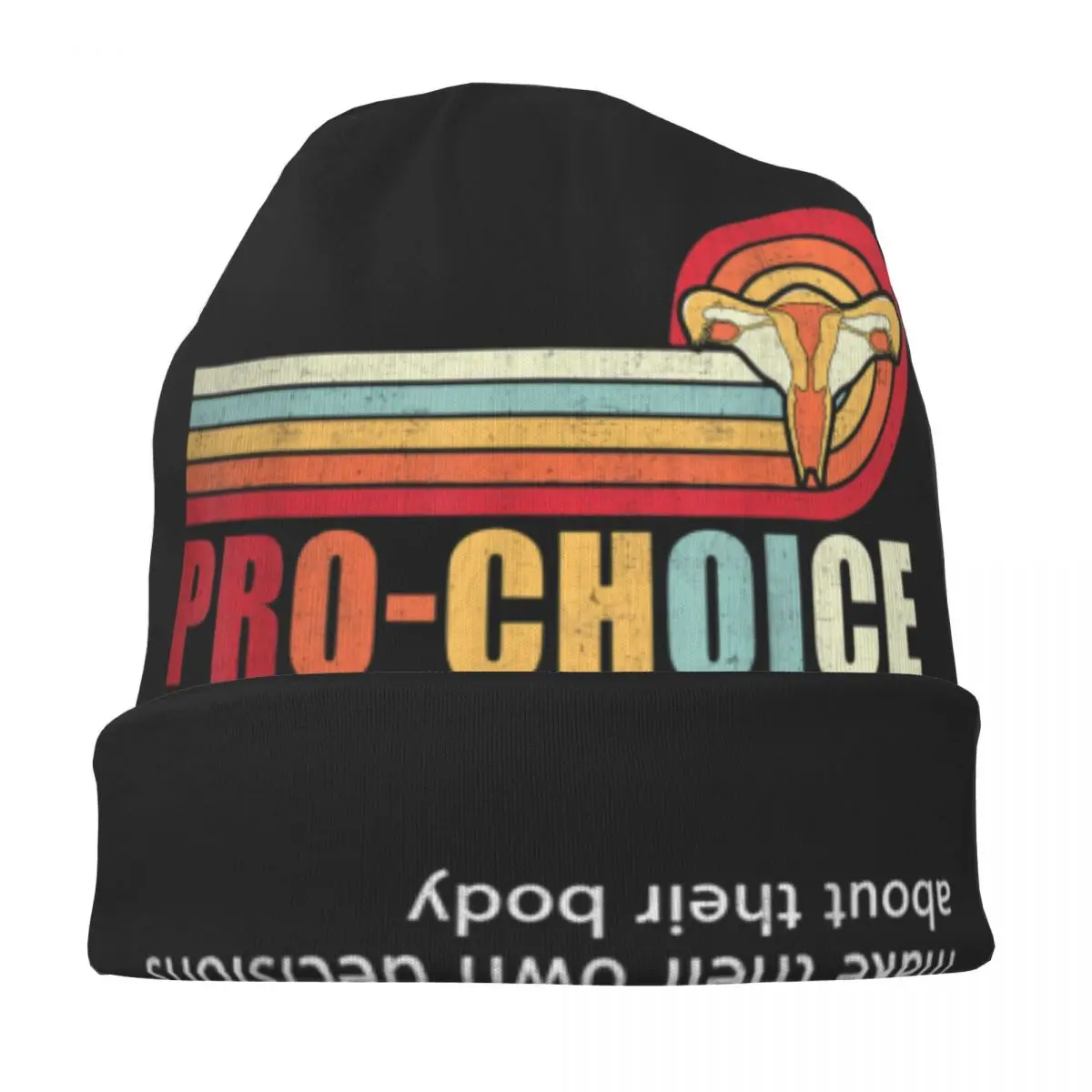 Pro Choice Feminist Women's Rights My Body Choice Bonnet Hat Cool Ski Skullies Beanies Hats for Men Women Knitted Hat Summer Cap