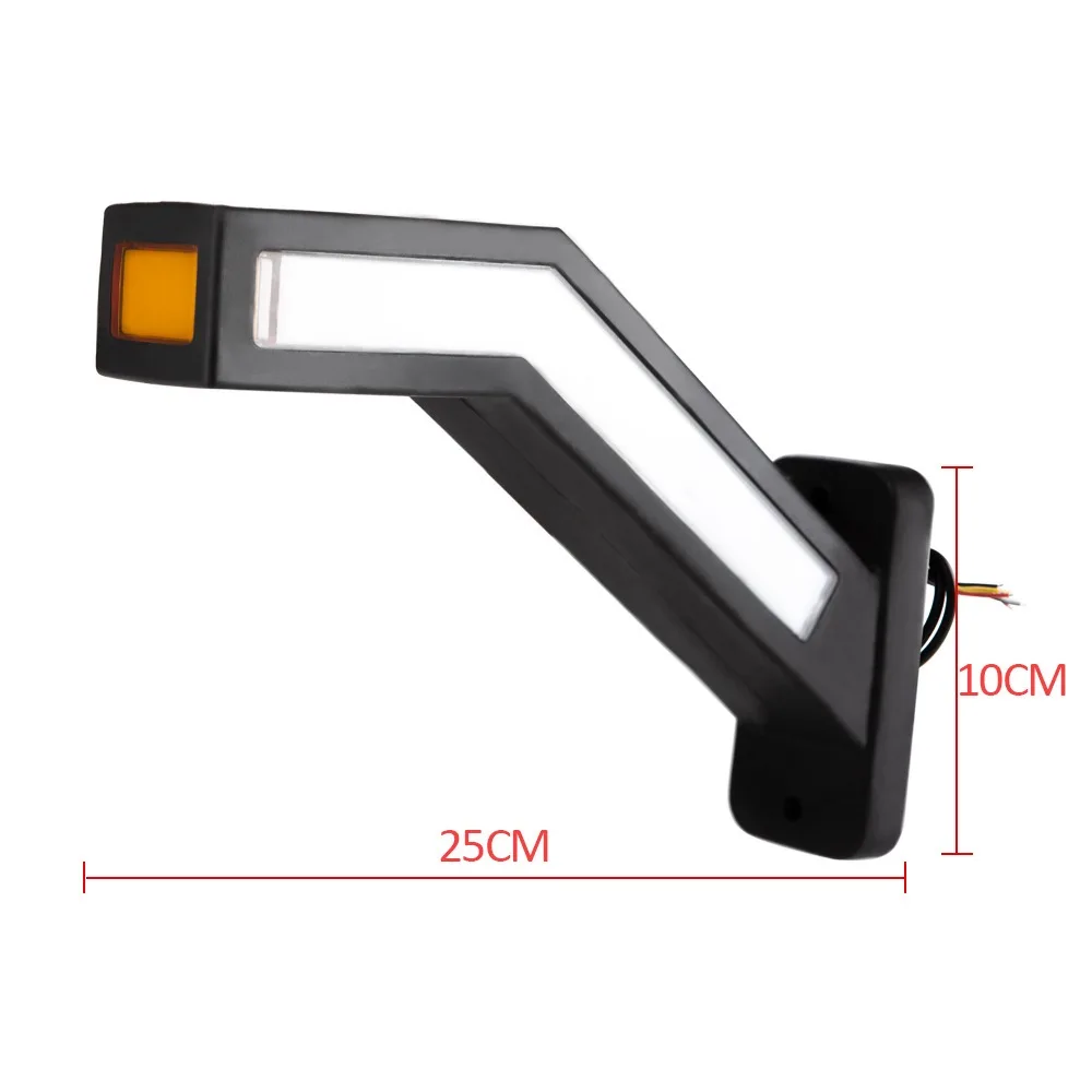 LED Neon Side Marker Running Dynamic Turn Signal Indicators For Trailers Trucks Tail Light 12V 24V Polish Horns DRL