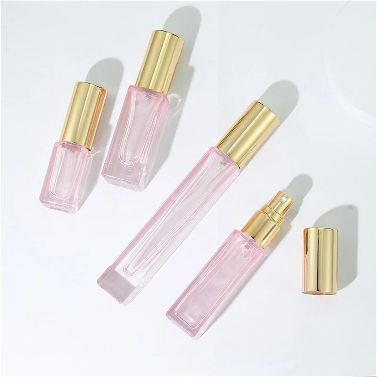 10ml Square Spray Bottle Portable Refillable Perfume Bottle Mini Perfume Storage Bottle Travel Cosmetic Sub-Bottling