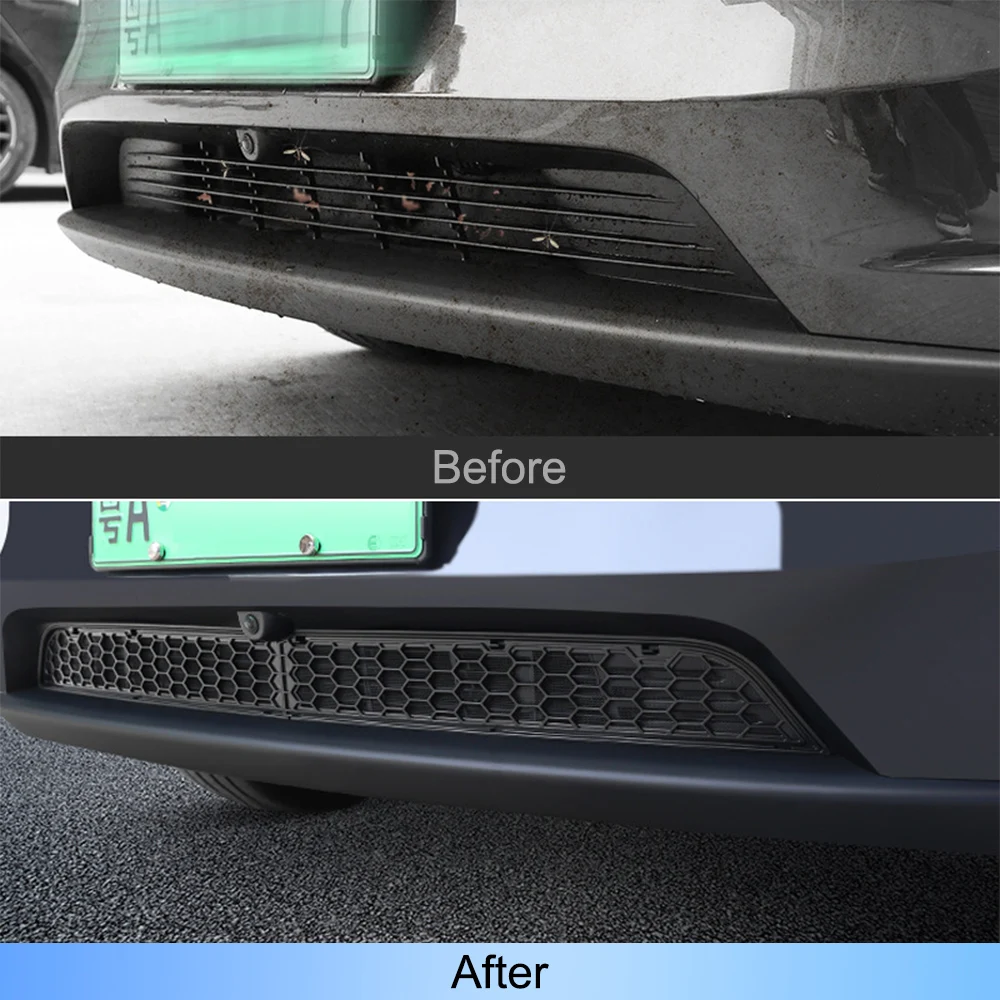 For Tesla Model Y Juniper Model YL Lower Bumper Anti Insect Net Anti Inner Vent Grille Cover Split Detachable Insect-proof Net
