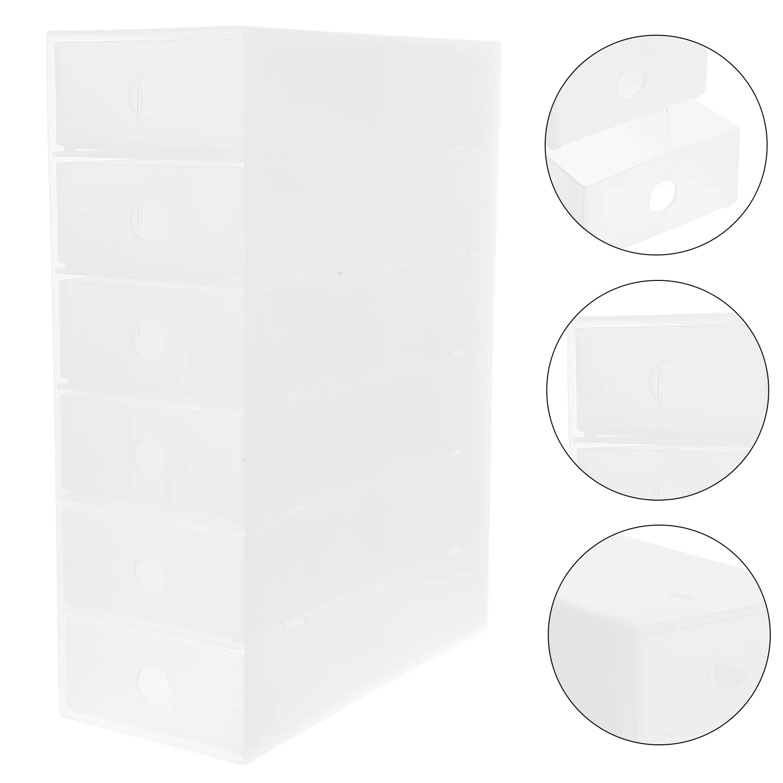 

Drawer Storage Cabinet Desktop Plastic Organizer Box Kitchen with Drawers Pp Bins