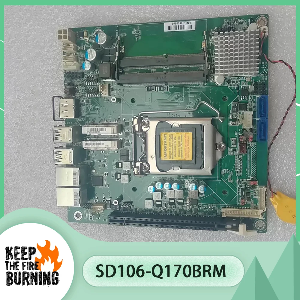Supports 6th and 7th generation CPU Industrial Control Motherboard SD106-Q170BRM