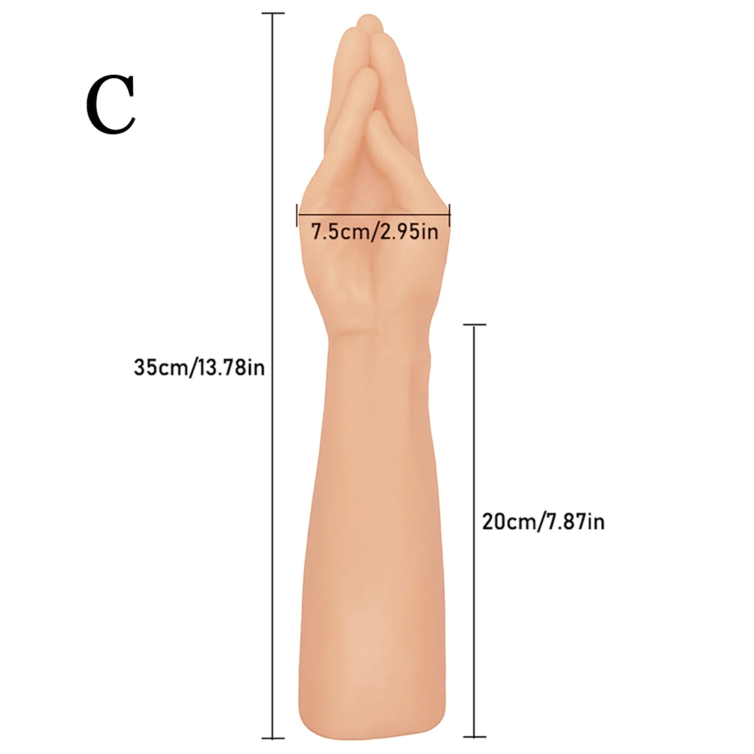 Oversized Fist Dildos Anal Plug Simulation Arm Penis Stimulate Vagina and Anus Soft Hand Dick Palm Butt Plug Sex Toys for Women