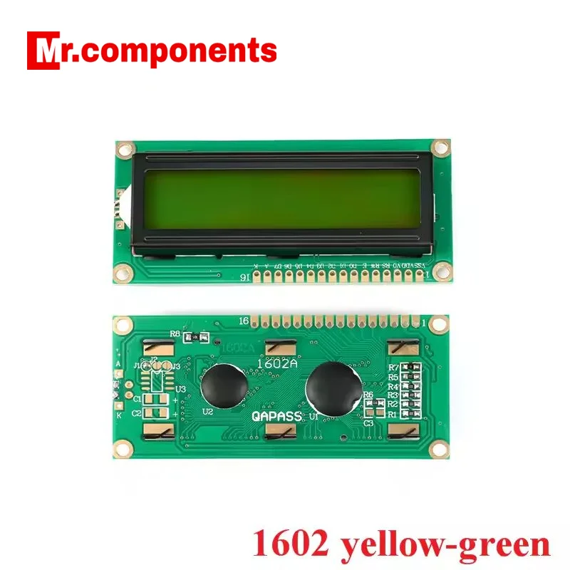 1PCS 1602 LCD Module Blue Yellow-Green Screen IIC I2C LCD1602 1602A Display Module 16*2 16x2 5V Adapter Plate for Arduino New