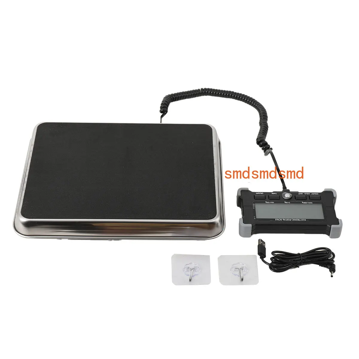 الرقمية 200 كجم 10 كجم البريد الإلكتروني الفولاذ المقاوم للصدأ الطابق مقياس LCD الخلفية عرض الشحن المحمولة #1
