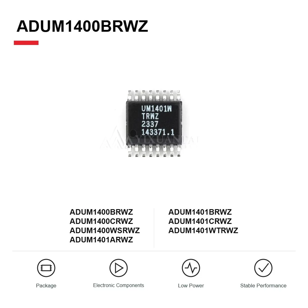 ADUM1400BRWZ ADUM1400CRWZ ADUM1401WTRWZ ADUM1400WSRWZ ADUM1401ARWZ ADUM1401BRWZ ADUM1401CRWZ Digital Isolator IC SOP16 5PCS