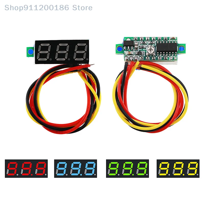 1 Pc 0.28 Inch Digital Voltmeter DC 0-100V Voltage Tester Mini DC Voltmeter Meter Detector