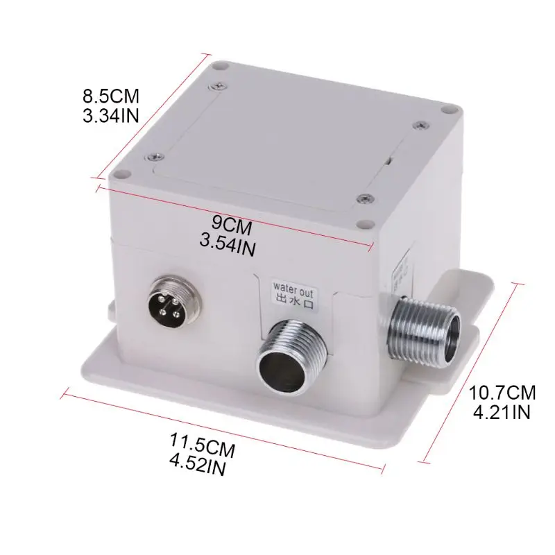 Capteur infrarouge automatique, salle de bains, robinet d\'évier sans contact, robinet d\'eau de lavabo monté sur le pont