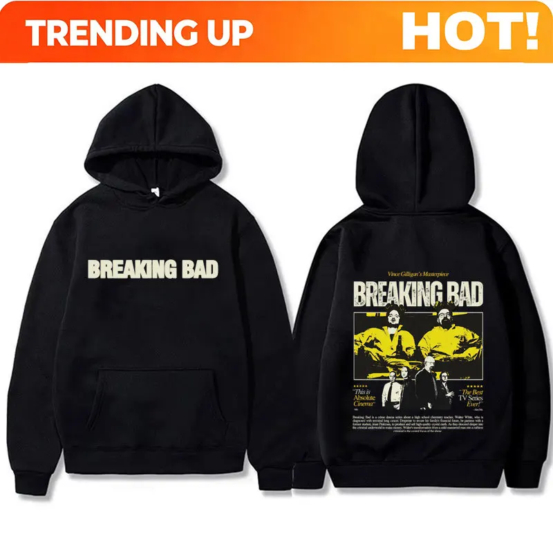 Customization Heisenberg TV Breaking Bad Graphic Hoodie Better Call Saul Print Hooded Sweatshirt Men Women Casual Vintage Oversi