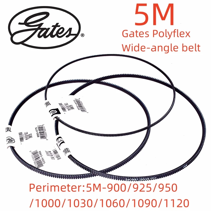 

Gates Polyflex Wide-angle belt 5M900 5M925 5M950 5M1000 5M1030 5M1060 5M1090 5M1120 Transmission Triangle Belt