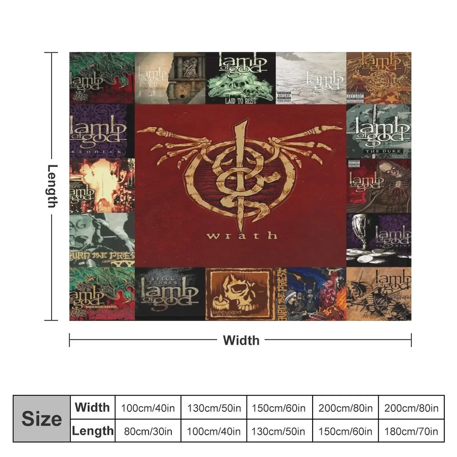 Ai lamb of god Albums Quilt For Fans Throw Blanket Bed Fashion Sofas Quilt Camping Blankets