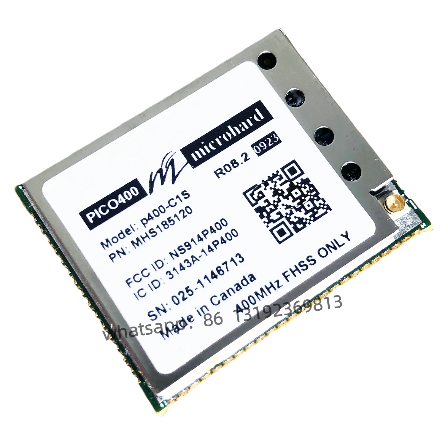 

P400-C1S Диапазон выходной мощности мощностью 1 Вт до 100 километров на частоте 410–480 МГц.