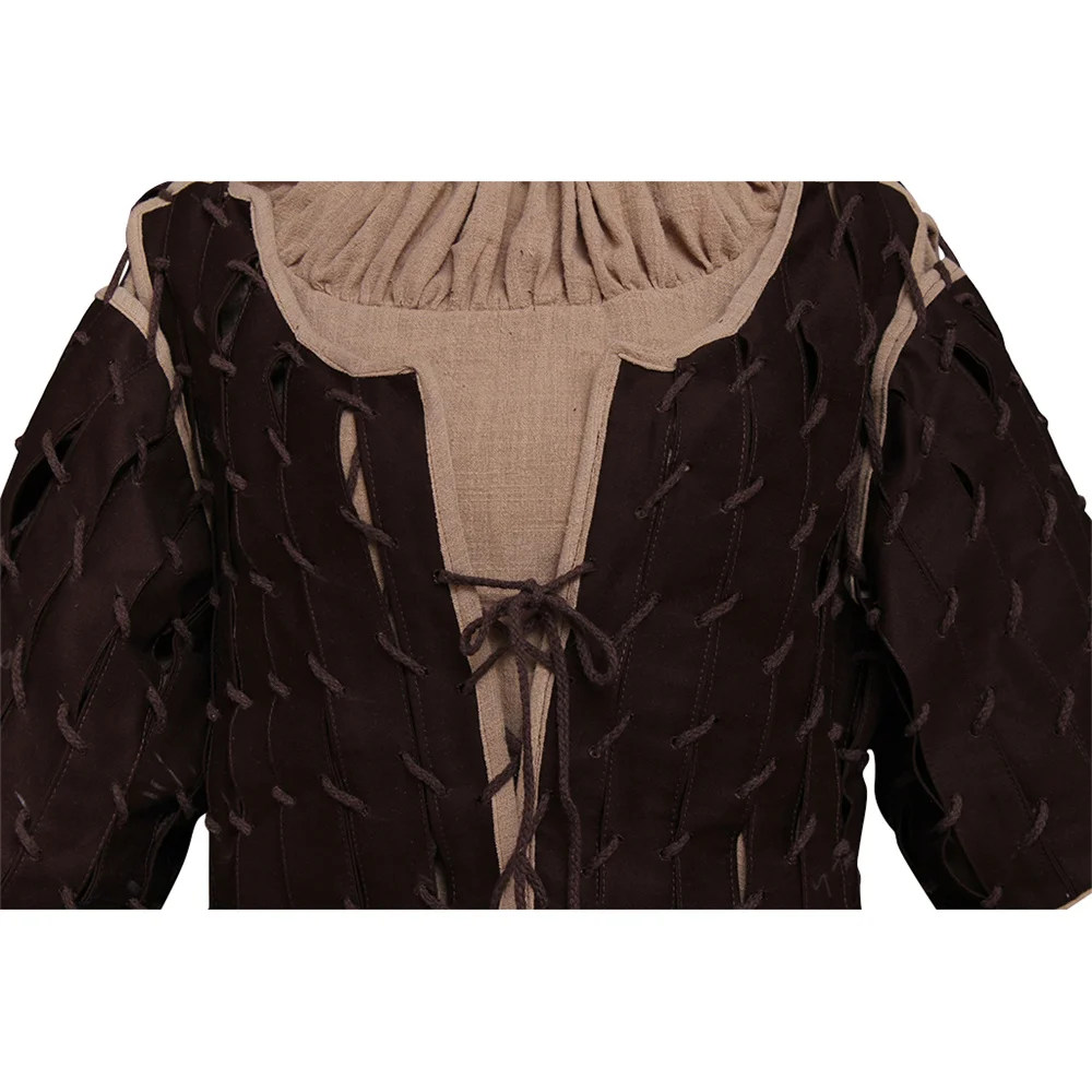 

TV Arya Stark Cosplay Costume Women's Top Pants Battle Uniform Suit Full Set Halloween Carnival Party Outfits