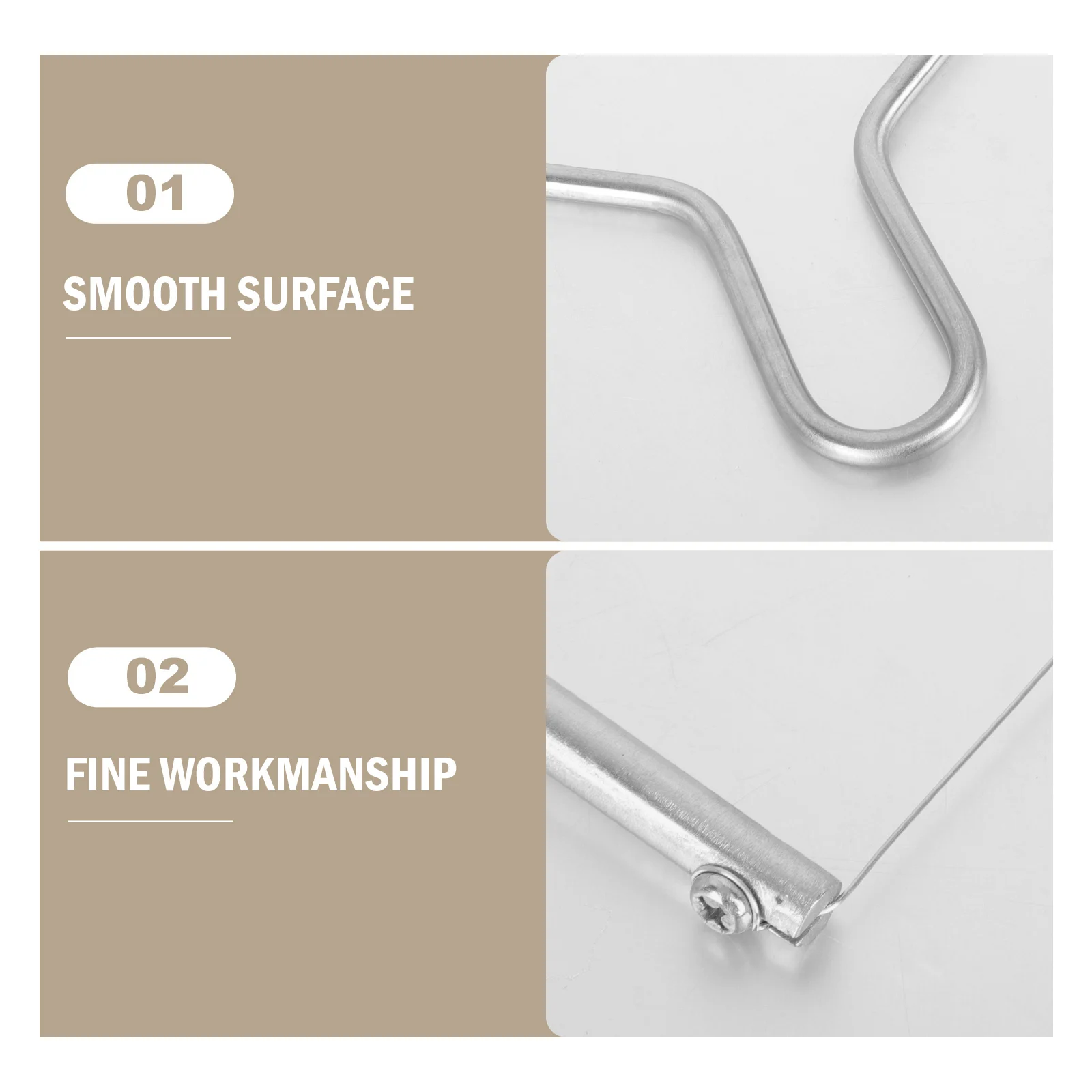 

2Pcs Goose Liver Cheese Wire Slicers Stainless Steel Kitchen Cutter Tools Butter Cake Fruit Cheese Slicers