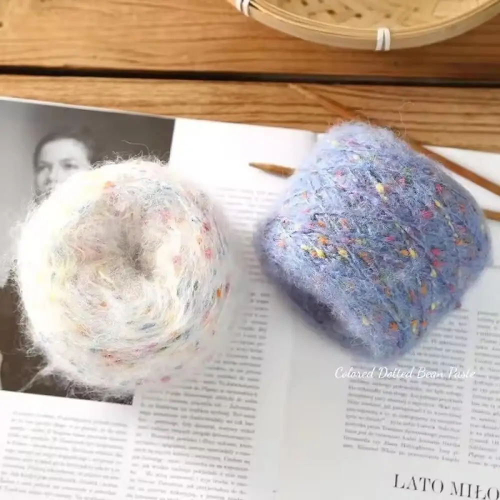 1Pc Matte Chenille Garn Puppe Faden Handgemachte Häkeln Gestrickte Material Kleine Eis Streifen Faden