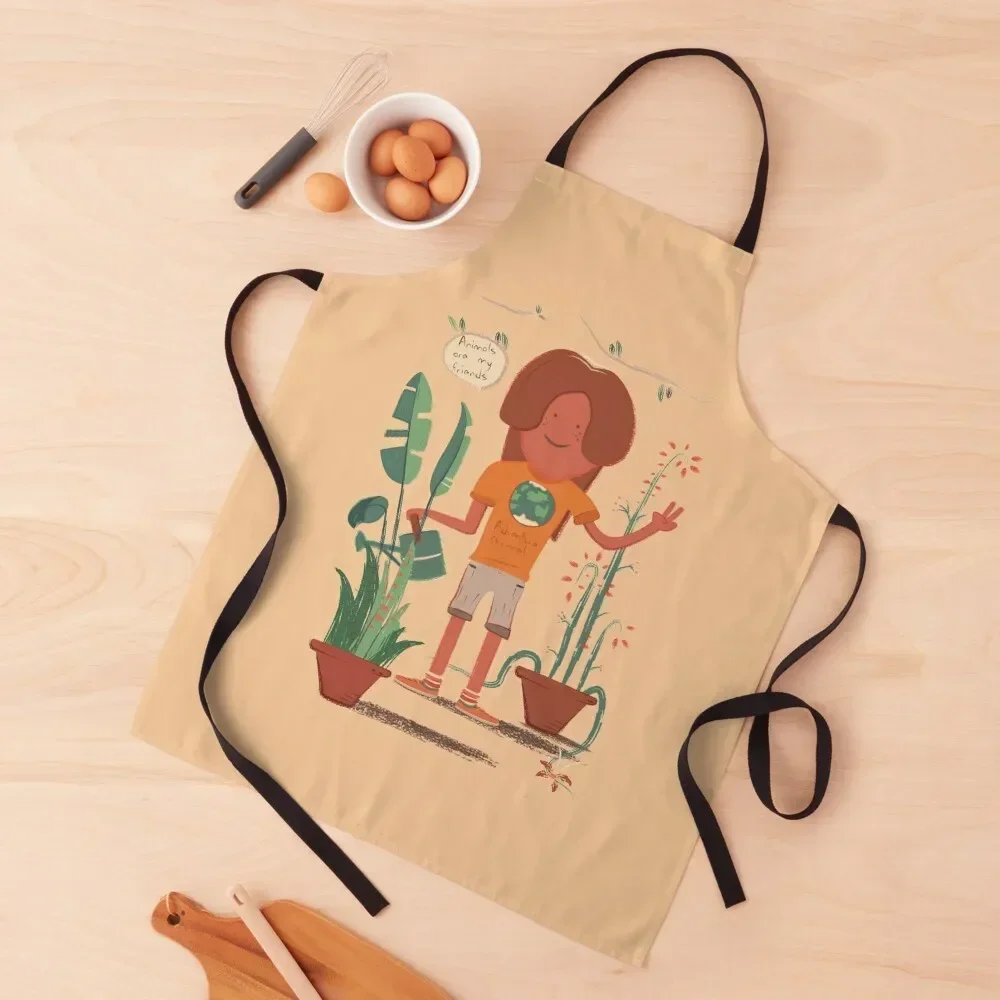 

Greenie Apron Kitchen Accessories 2022 Customizable Woman Apron