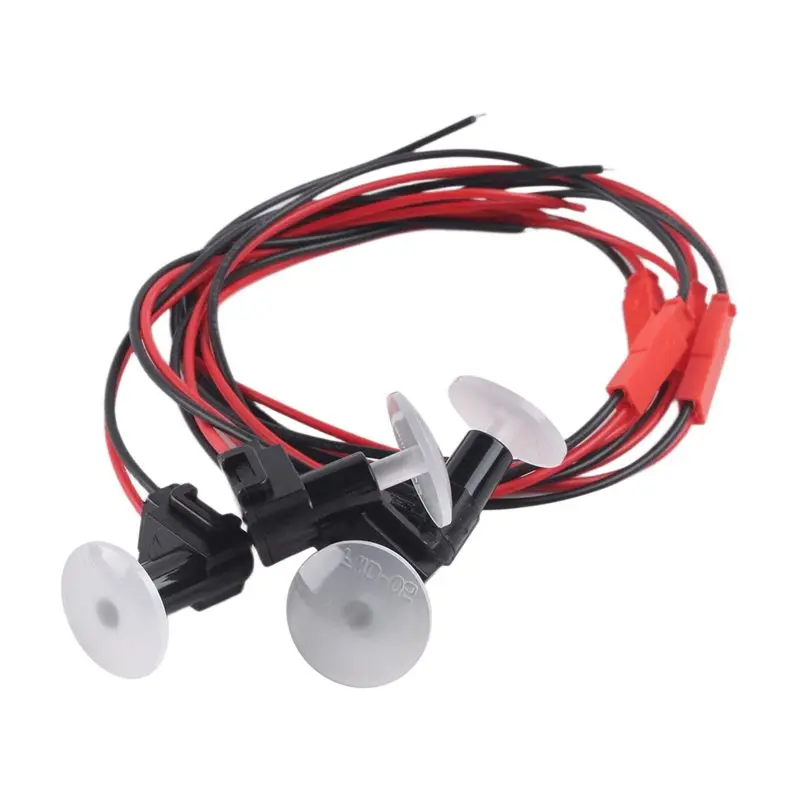 

White Light 12V Car Door Bowl Light 4Pcs LED Installation Concealed Door Handle Light Storage Box Bright