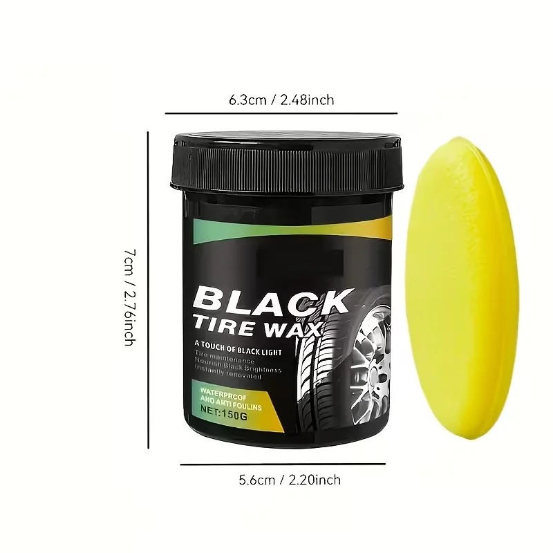 Automotive Plastic And Rubber Parts Repair Paste, Black Interior Repair Polishing Wax, Anti Cracking, Anti-aging Refurbishment P
