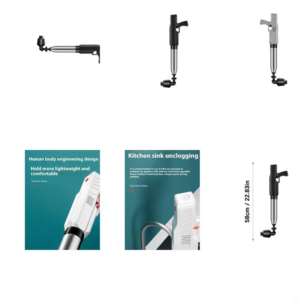 

581E Мощный электрический туалетный утечку с высоким давлением воздушного занорка для дома