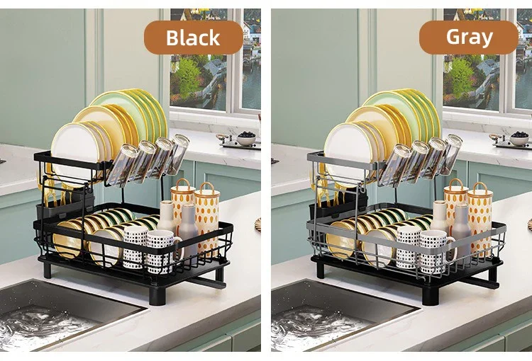 

Dish Drying Rack Stainless Steel Drain Basket Drainage Design Stable Base Drain Holder Space-saving Hollow Out Dish Drying Rack