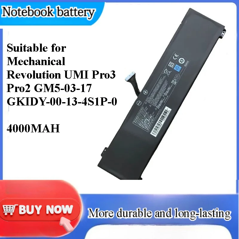 for Mechanical Revolution UMI Pro3 Pro2 GM5-03-17 GK ID Y-00-13-4 S1P-0 Replacement Battery