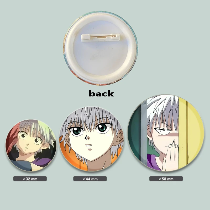 32/44/58MM Anime Hunter X Hunter Snap-in Button Pins Cartoon Figuren Jay Freese Broche badge op Rugzak Kleding Geschenken