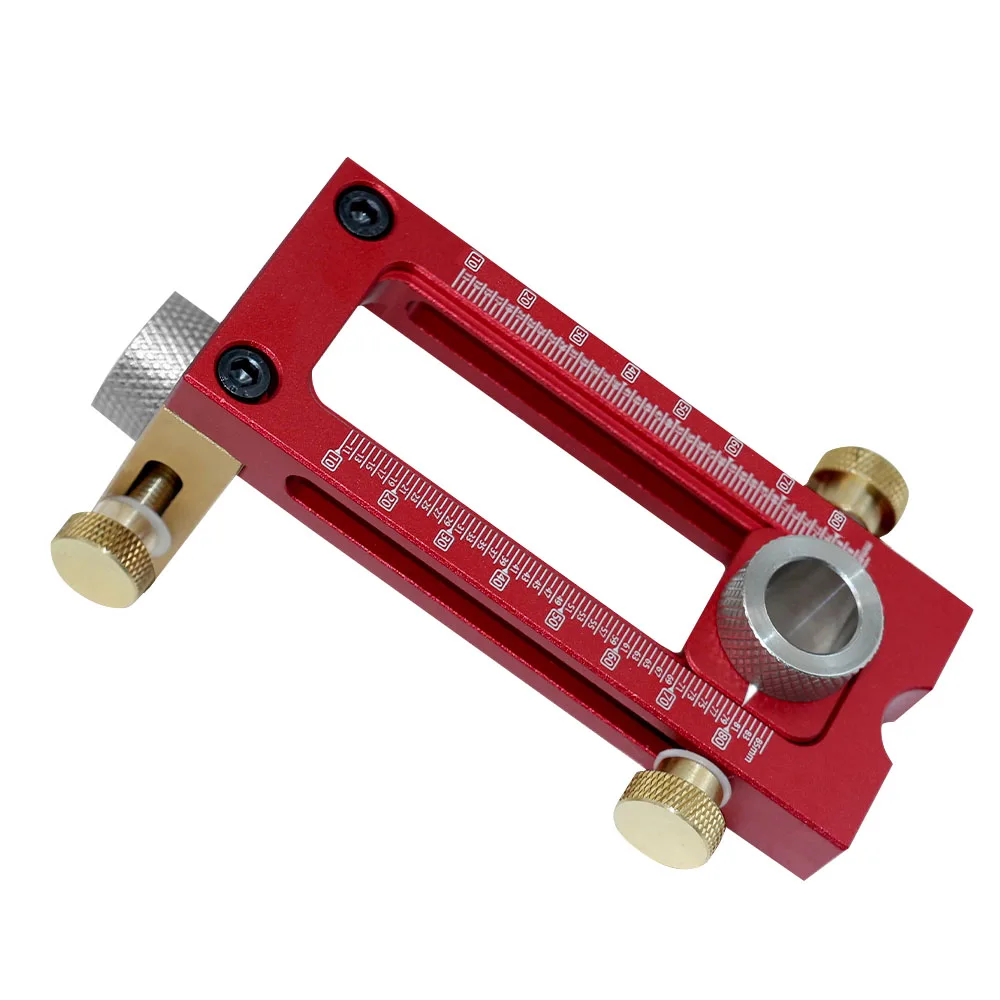2 In 1 Drill Guide Doweling Jig Bett Schrank Schraube Punch Locator Holzbearbeitung Loch Bohrer Set 5-Loch 6/8/10/12/15mm Pin Leuchte – Detail 12