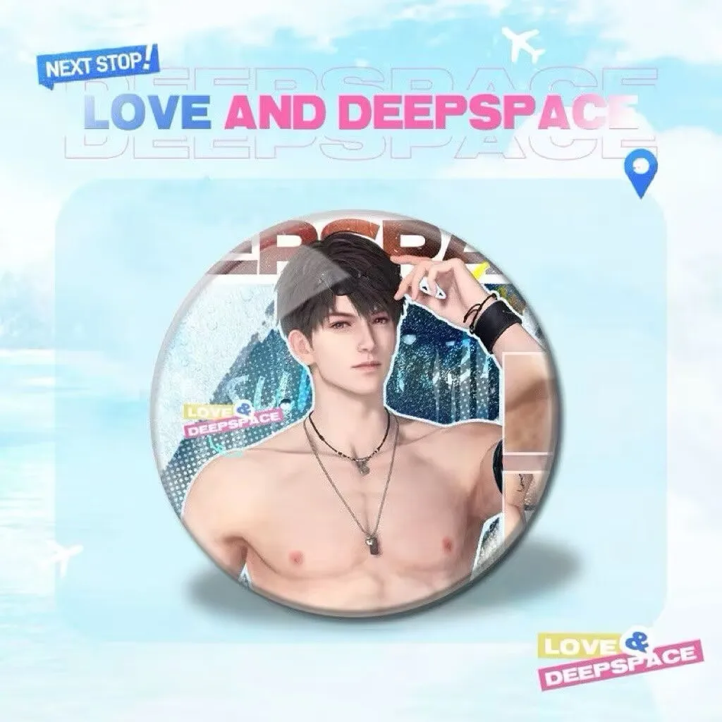 「愛と深空」サマーウィズユーと海風シリーズ「沈星輝李沈秦哲斉玉」ラウンドレーザーバッジ25個