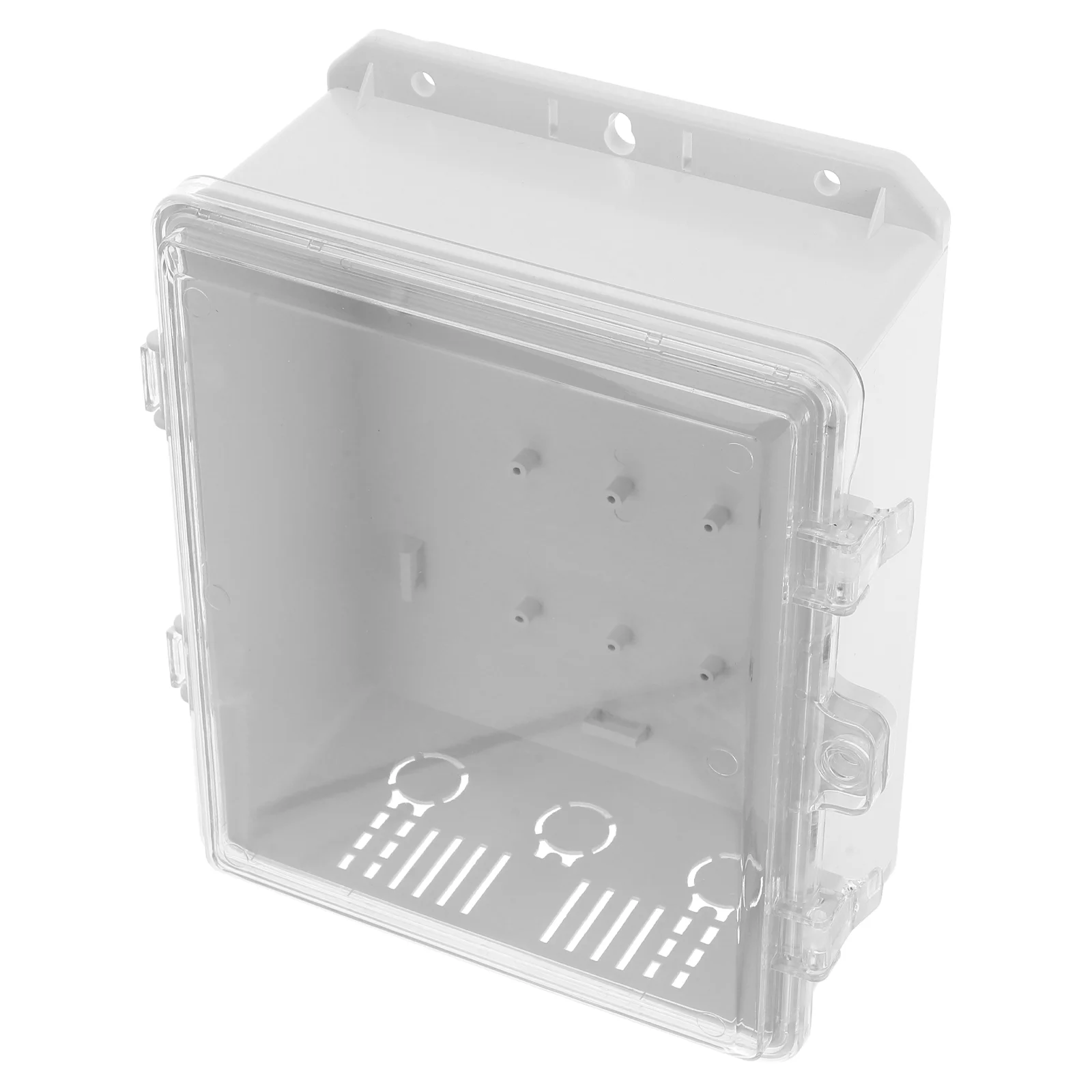 Distribution Box Waterproof Electrical Boxes Project for Electronics Buckle Junction Container Outdoors White