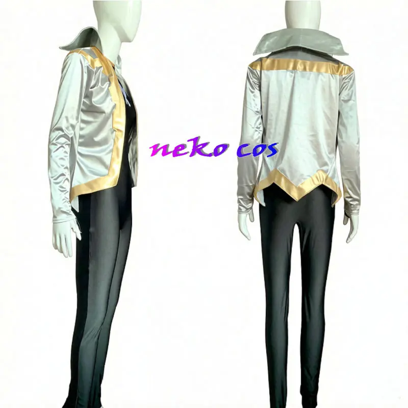nekocos Kaizoku Sentai Gokaiger Gokai silver bodysuit Cosplay Costume Custom Size