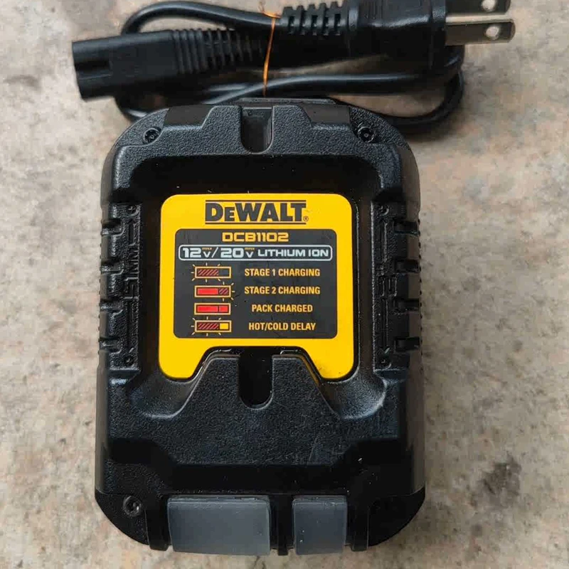 DEWALT DCB1102 Original Lithium Battery Charger 12V/20V LED Indicator Universal Charger Input Voltage 220V