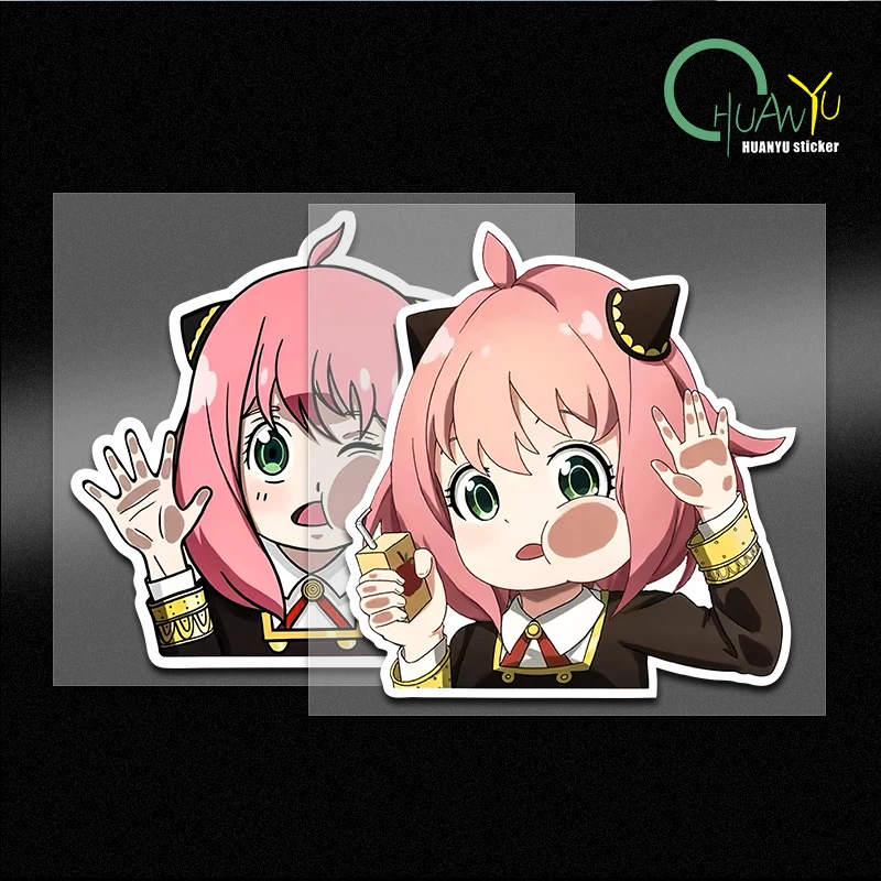 Spy Playing Home Ania Personality Creative Two-dimensional Anime Car Stickers Motorcycle Electric Car Reflective Stickers