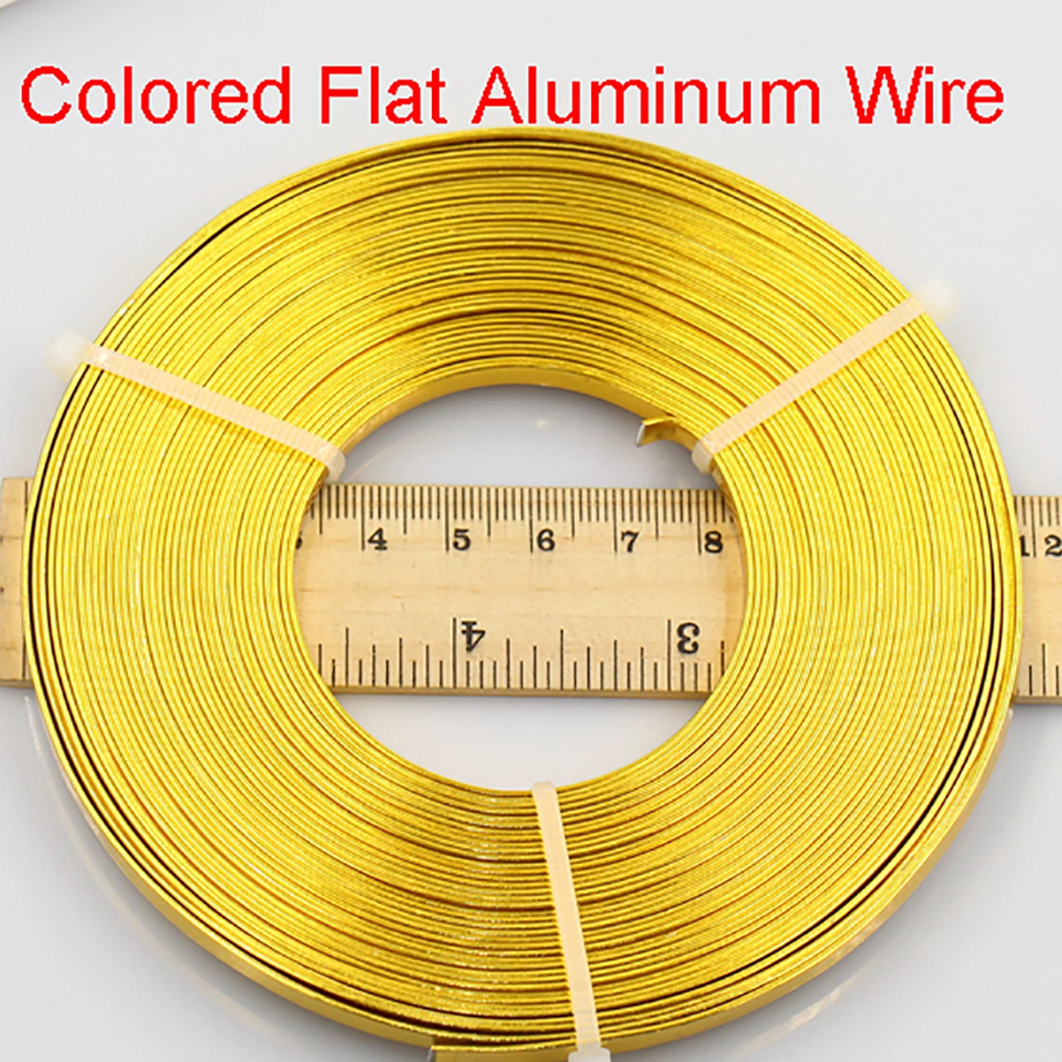 10M/Piece 5mmx1mm Flat Oxidation Aluminum Wire For DIY Handmade Jewelry Crafts Modeling Accessories 13 Colors