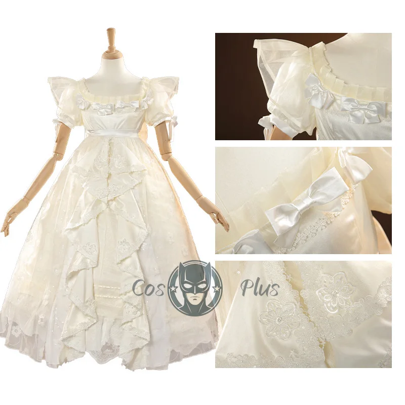 الهوية الخامس فتاة صغيرة Eurydice لعبة البدلة فستان رائع زي جميل تأثيري حلي حفلة الهالوين الزي النساء