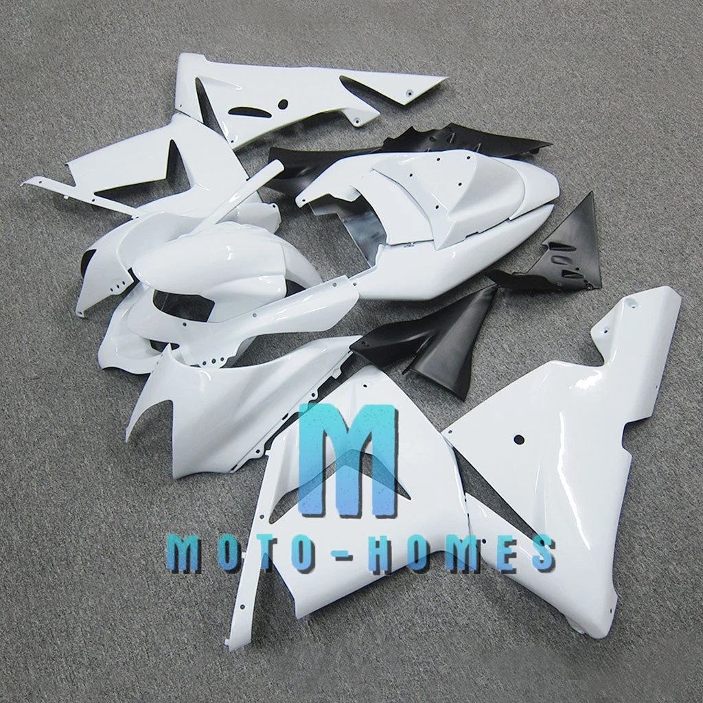 Glossy White Fairing Kits for ZX10R 04 05 Kawasaki Ninja ZX-10R 2004 2005 100% Fit Injection ABS Plastic