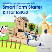 ACEBOTT ESP32 IOT Projects Wooden House STEM Smart Farm Starter Kit For Arduino