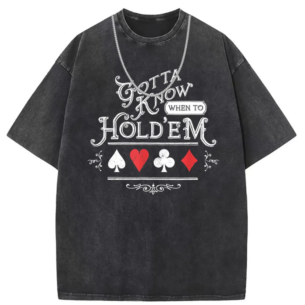 Gotta Know When To Ho Dem Texas Poker T Shirt Comics Sportswears Prevalent New Long Sleeve Fall Mens Sweatshirts