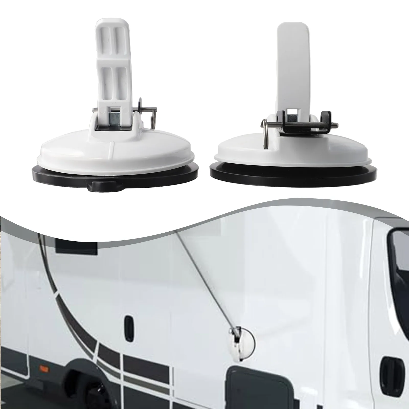 

For Strong Suction Cup Awning Holder for Motorhome Use with Secure RV Awning Base Bracket for Outdoor Installation