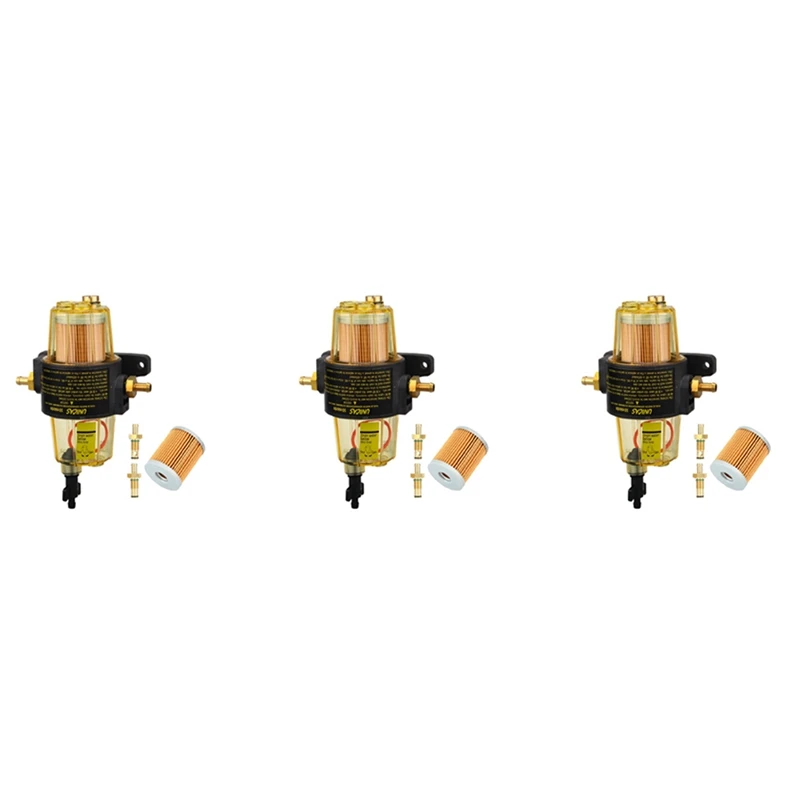 

3X UF-10K Fuel Filter Fuel-Water Separator Assembly With Filter Elements Fuel Filter Assembly For Yamaha Outboard Engine