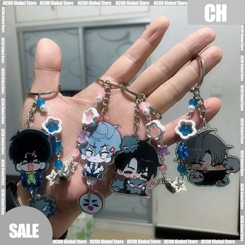 

5cm ALIEN STAGE Acrylic Keychain Cute IVAN TILL Cartoon Keyring, Anime Character Themed Accessories for Bag/Car Keys for Fans