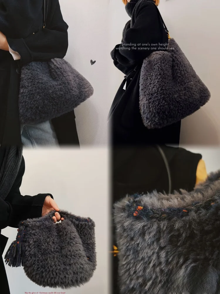 1 Stück 100 g super klobiges Fellgarn zum Handstricken, flauschig, weich, warm, Häkellinie zum Stricken von Pullovern, Manteln, Schals, Mützen, langen Plüschfäden – Detail 5