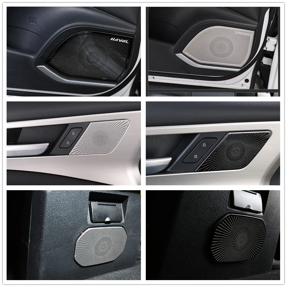 

For Haval F7 F7X 2018-2020 2021 Accessories Car Stereo Speaker Audio Loudspeaker Cover Trim Auto Interior Styling