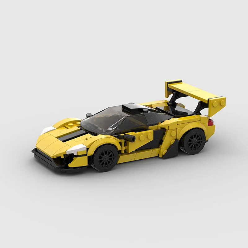 

MOC Racing lego сборка автомобиля, кирпичная модель автомобиля, развивающая игрушка, рождественский подарок для детей, комплект модели автомобиля для сборки и демонстрации